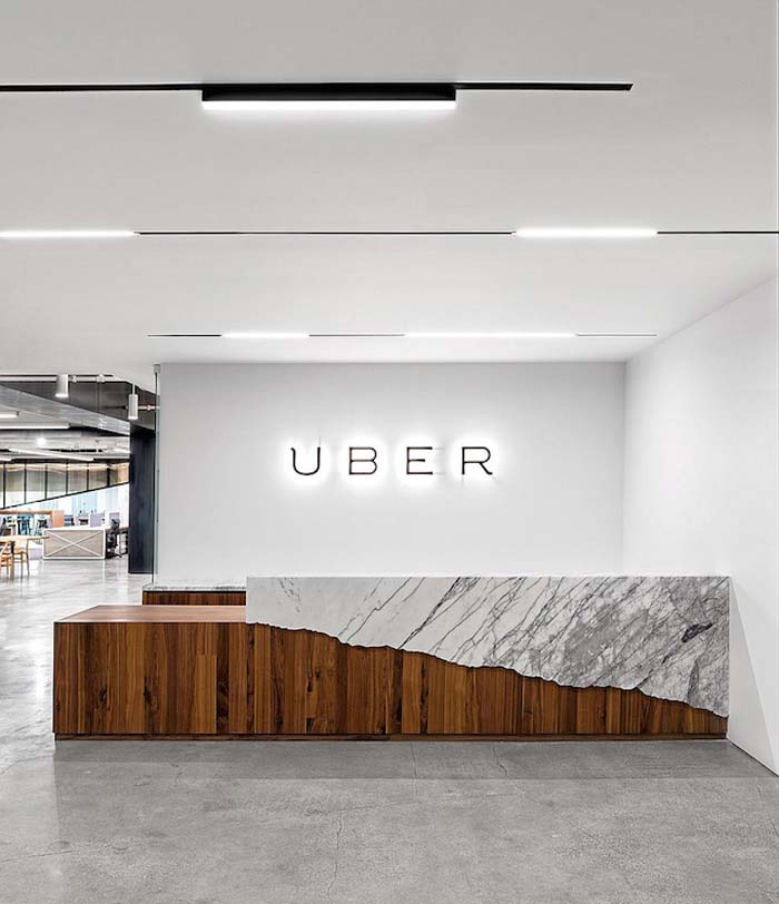 现代极简 Uber旧金山总部办公室设计