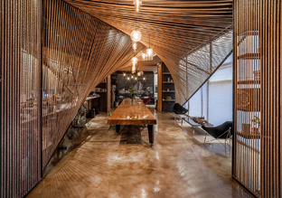 满空飞舞的麻绳 上海麻绳共享办公空间设计欣赏