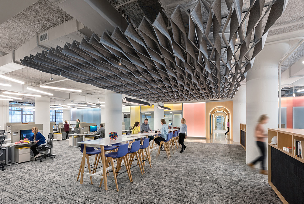万花筒发光拱廊 Autodesk波士顿总部扩张设计惊艳了视觉