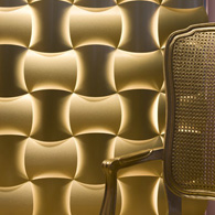 金色铝材组件墙饰 | 3form